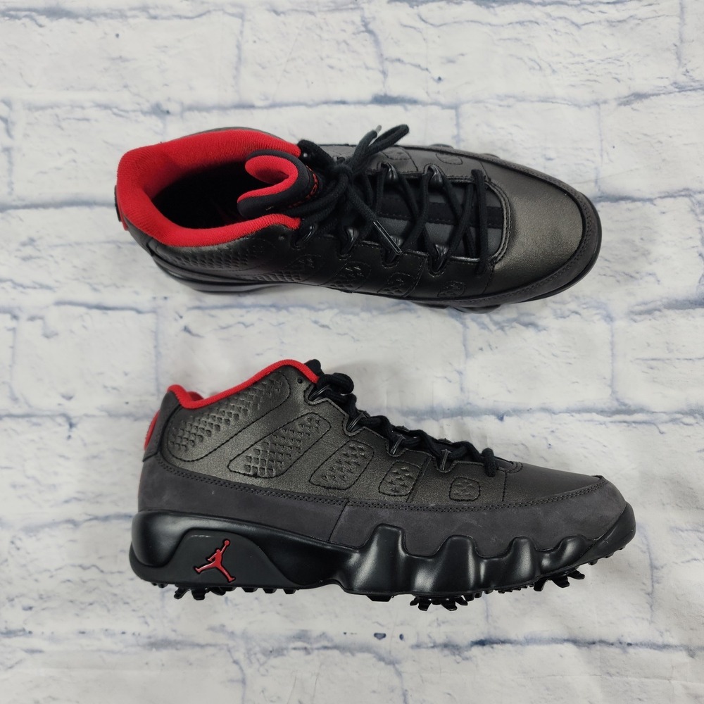 Jordan Air Jordan 9 Retro Golf MENS 8.5 Black Varsity Red FJ5934-002 Spikes